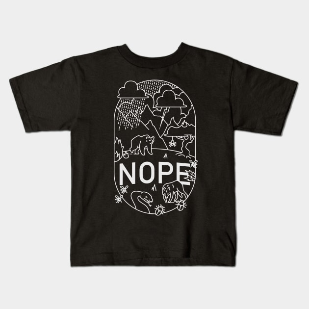 NOPE Kids T-Shirt by ivanrodero